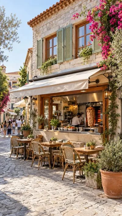 Alaçatı Merkezde Hazır Kurulu Düzen Devren Kiralık Döner Restoranı